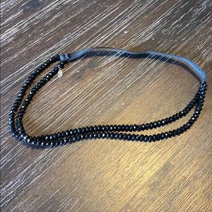 Cookie Lee black beaded headband